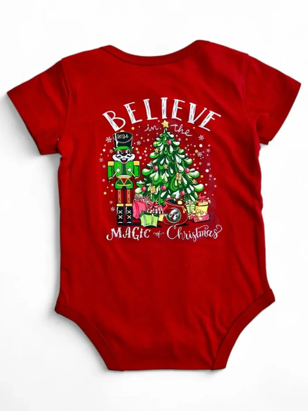 NWOT Buc-ee’s 2024 Limited Edition Christmas Believe Bodysuit 18M